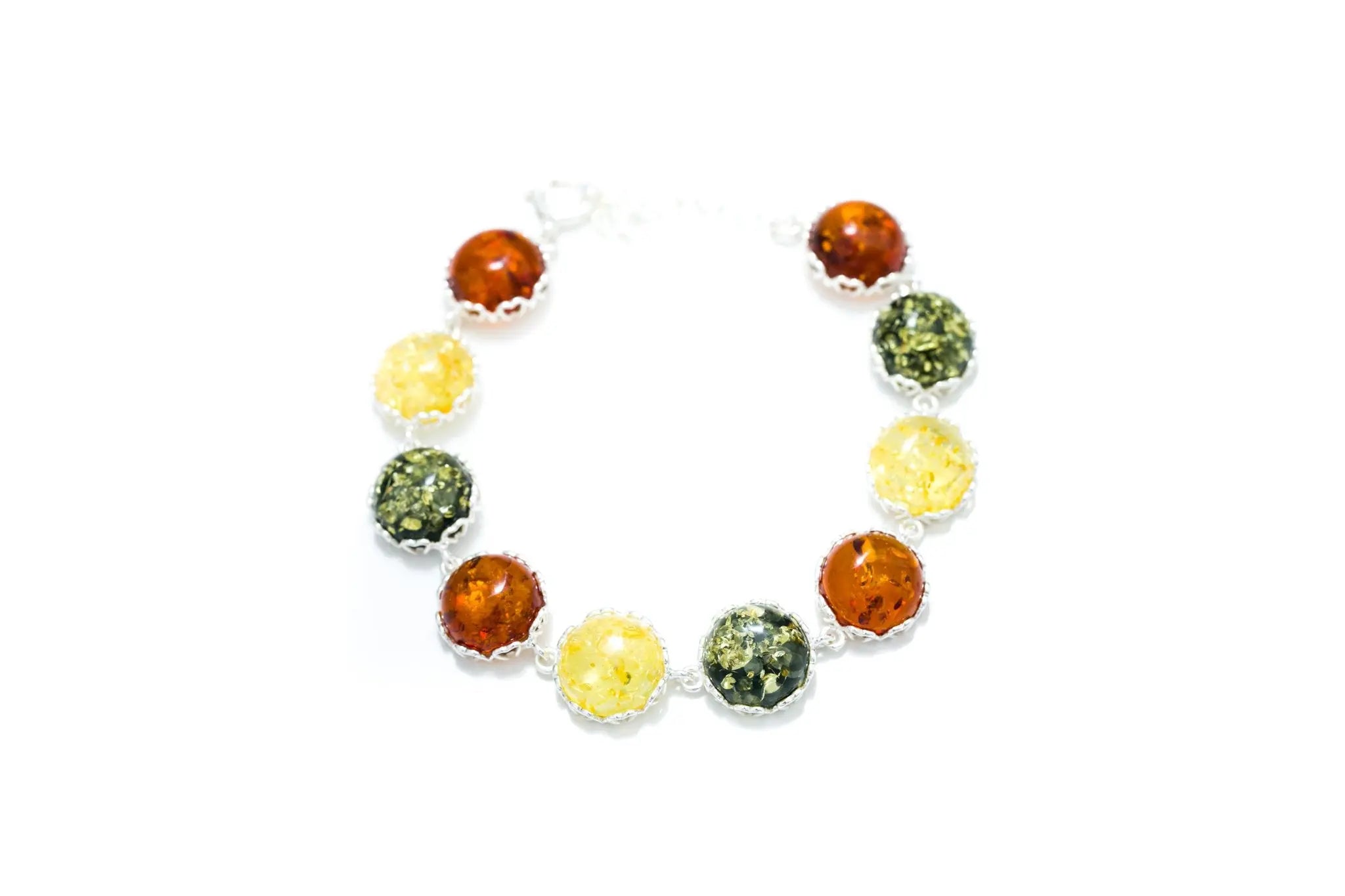 Round Candy Amber Bracelet- Bracelets- Baltic Beauty