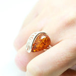 Baltic Beauty Rings Shell Design Amber Ring