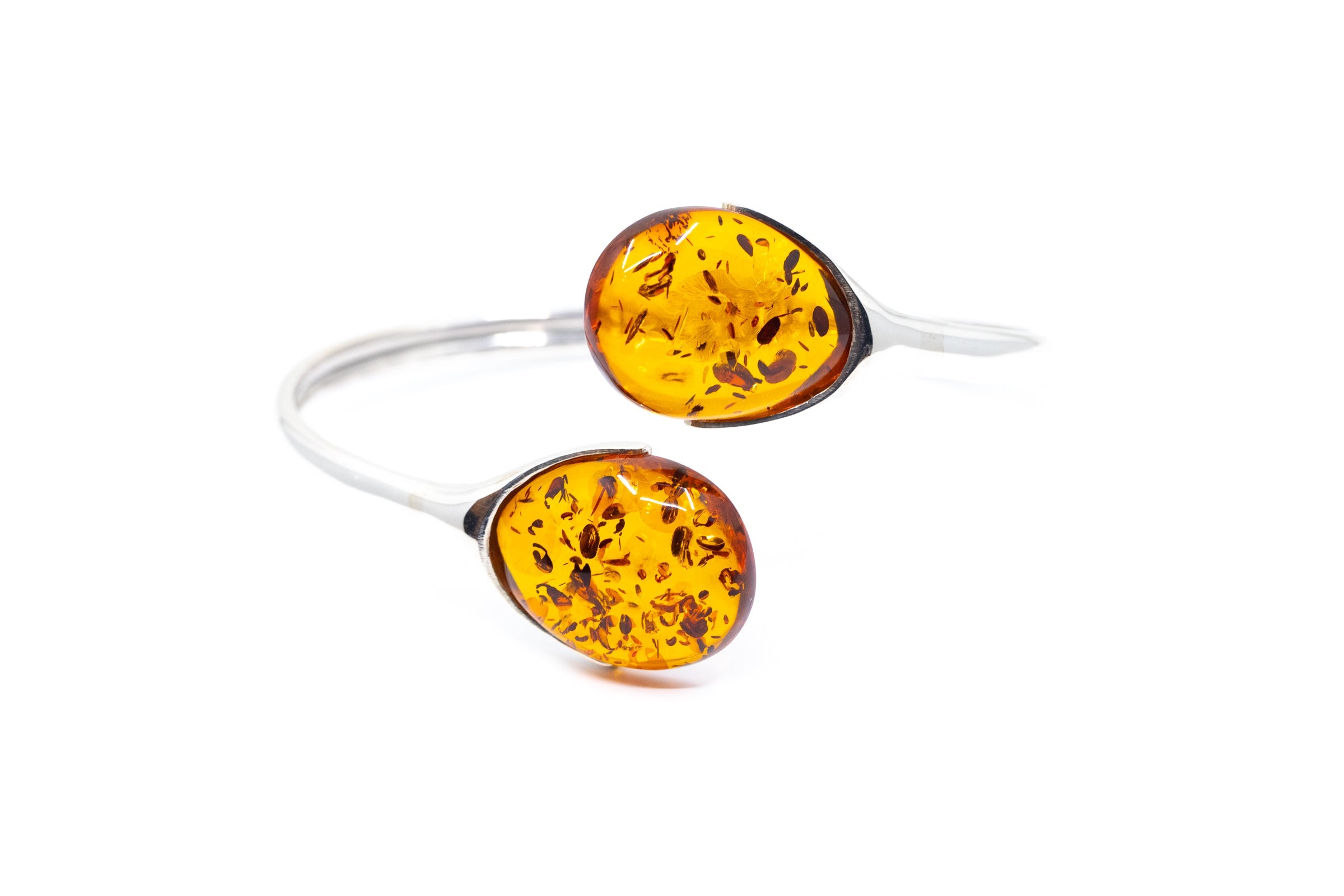 Statement Amber Torque Bangle- Bangles- Baltic Beauty