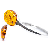 Statement Amber Torque Bangle- Bangles- Baltic Beauty