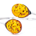 Statement Amber Torque Bangle- Bangles- Baltic Beauty