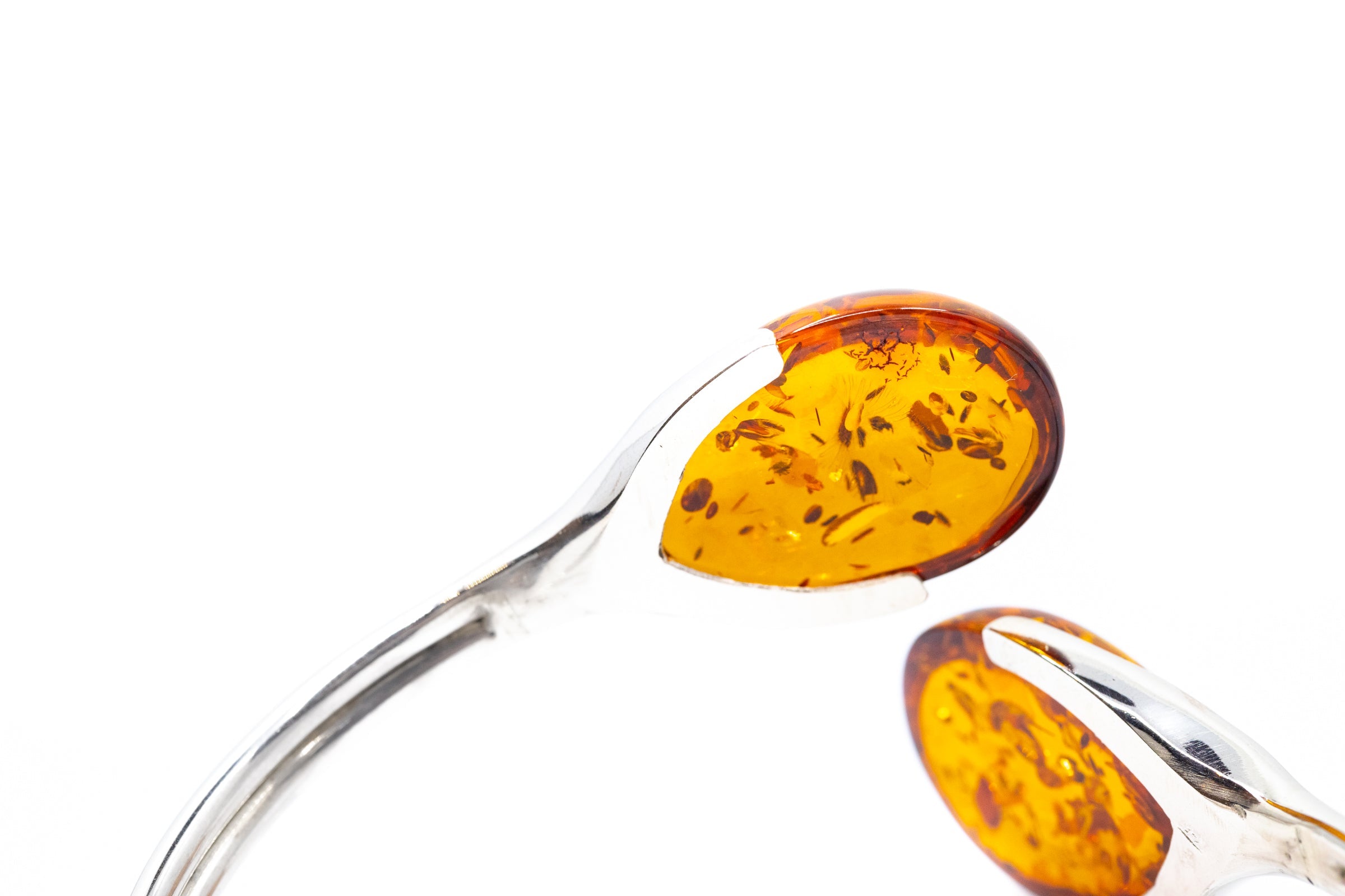 Statement Amber Torque Bangle- Bangles- Baltic Beauty