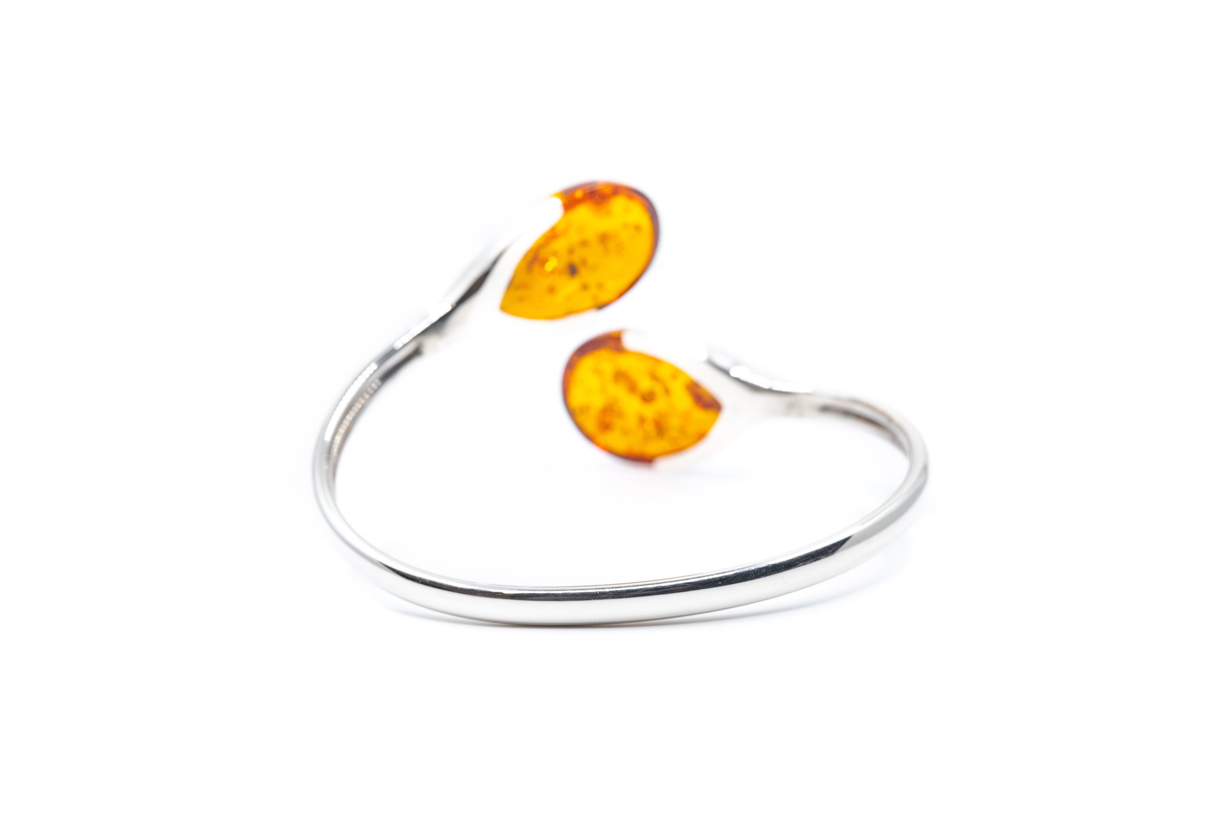 Statement Amber Torque Bangle- Bangles- Baltic Beauty