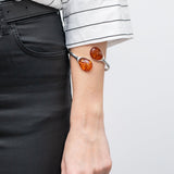 Statement Amber Torque Bangle- Bangles- Baltic Beauty