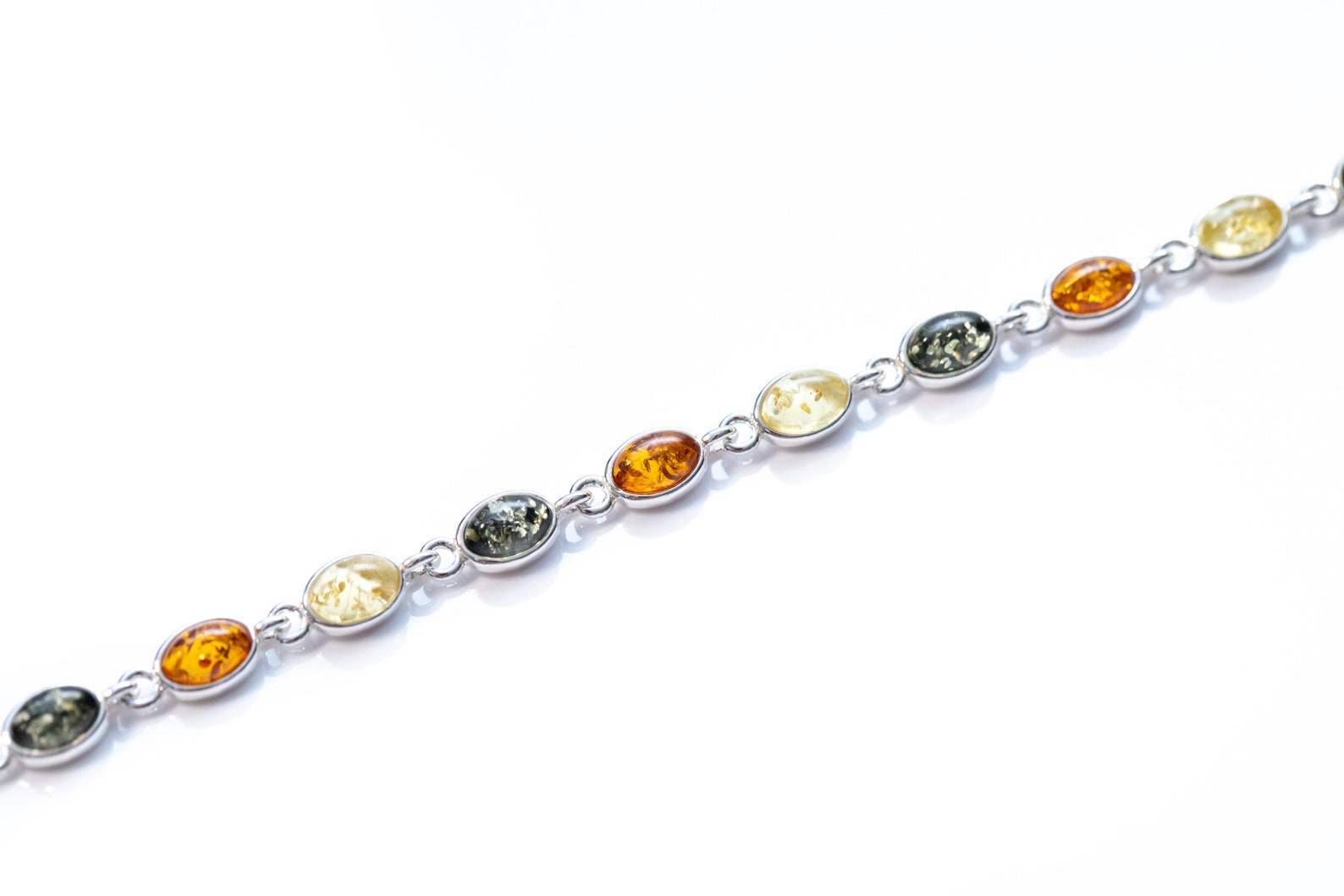 Dainty Multicolour Amber Bracelet- Bracelets- Baltic Beauty
