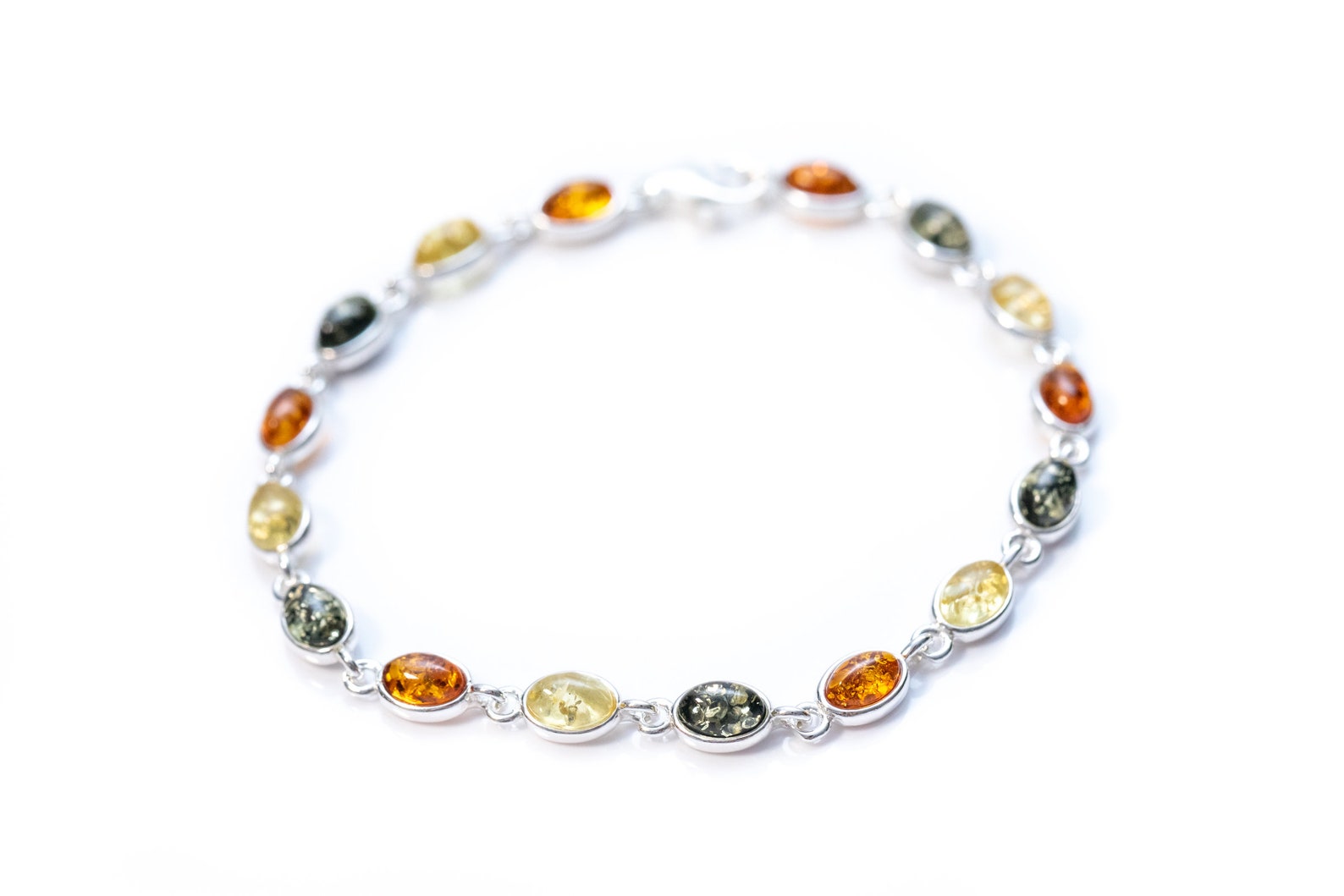 Dainty Multicolour Amber Bracelet- Bracelets- Baltic Beauty