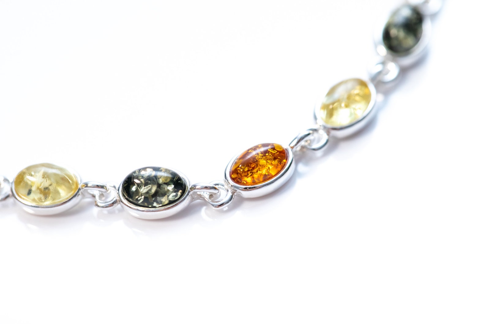 Dainty Multicolour Amber Bracelet- Bracelets- Baltic Beauty
