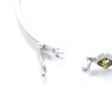 Multicolour Amber Geometric Bangle- Bangles- Baltic Beauty