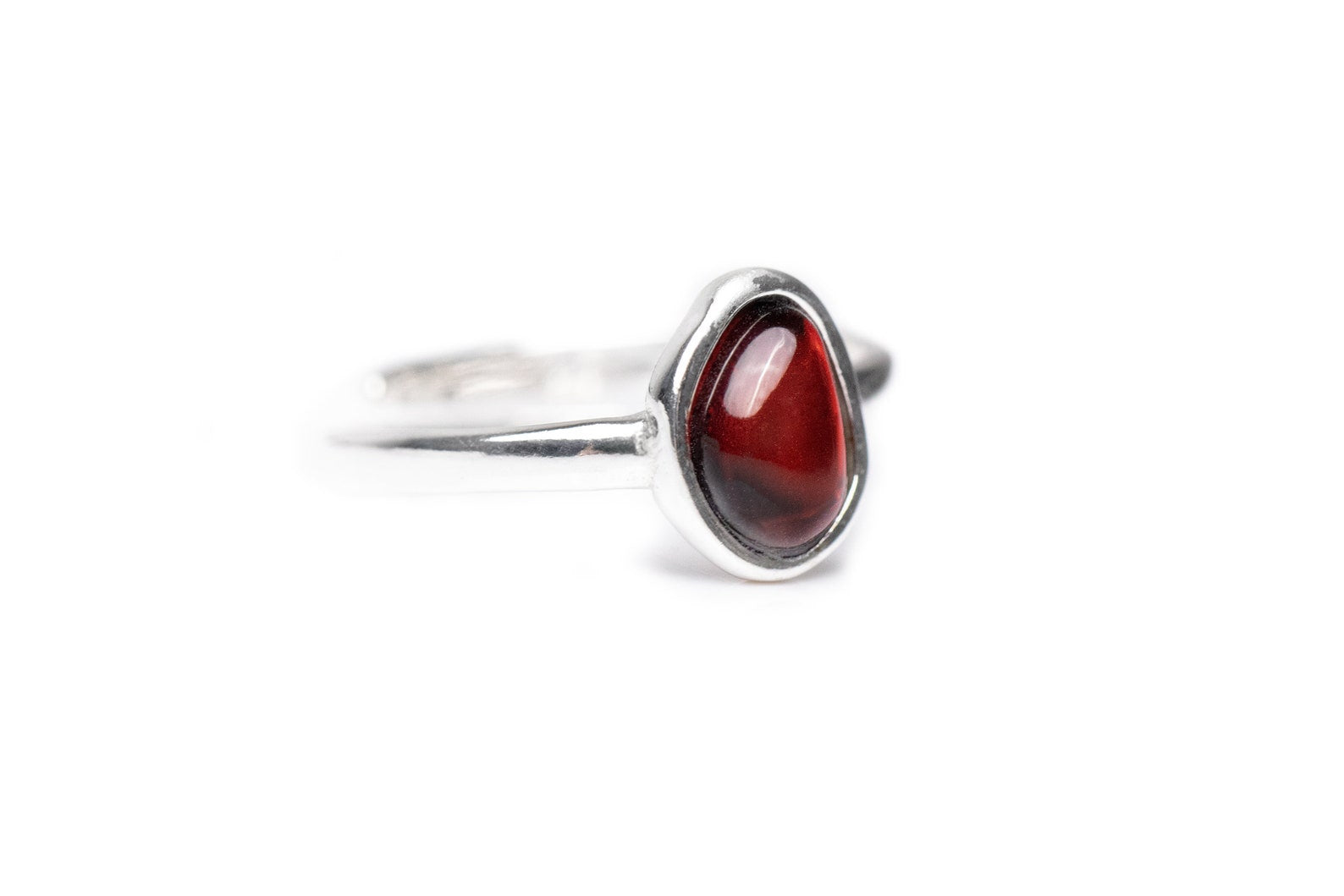 Cherry Amber ELEMENT Stacking Ring- Rings- Baltic Beauty