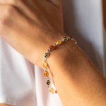 Dainty Multicolour Amber Bracelet- Bracelets- Baltic Beauty