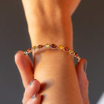 Multicolour Amber Geometric Bangle- Bangles- Baltic Beauty