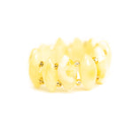 Stretchy Butterscotch Yellow Bead Ring- Rings- Baltic Beauty