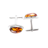 Quintessence Statement Amber Cufflinks- Cufflinks- Baltic Beauty