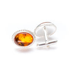 Quintessence Statement Amber Cufflinks- Cufflinks- Baltic Beauty