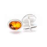 Quintessence Statement Amber Cufflinks- Cufflinks- Baltic Beauty