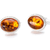 Quintessence Statement Amber Cufflinks- Cufflinks- Baltic Beauty