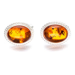 Quintessence Statement Amber Cufflinks- Cufflinks- Baltic Beauty