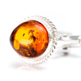 Quintessence Statement Amber Cufflinks- Cufflinks- Baltic Beauty