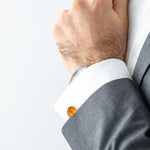 Quintessence Statement Amber Cufflinks- Cufflinks- Baltic Beauty