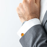 Quintessence Statement Amber Cufflinks- Cufflinks- Baltic Beauty