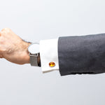 Quintessence Statement Amber Cufflinks- Cufflinks- Baltic Beauty