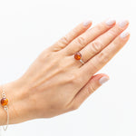 ESSENTIALS Amber Solitaire Ring- Rings- Baltic Beauty
