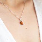 ESSENTIALS Mini Amber Pendant- Necklaces- Baltic Beauty