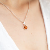 ESSENTIALS Mini Amber Pendant- Necklaces- Baltic Beauty