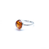 ESSENTIALS Amber Solitaire Ring- Rings- Baltic Beauty
