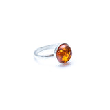 ESSENTIALS Amber Solitaire Ring- Rings- Baltic Beauty