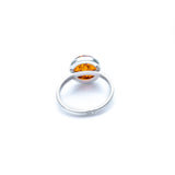 ESSENTIALS Amber Solitaire Ring- Rings- Baltic Beauty