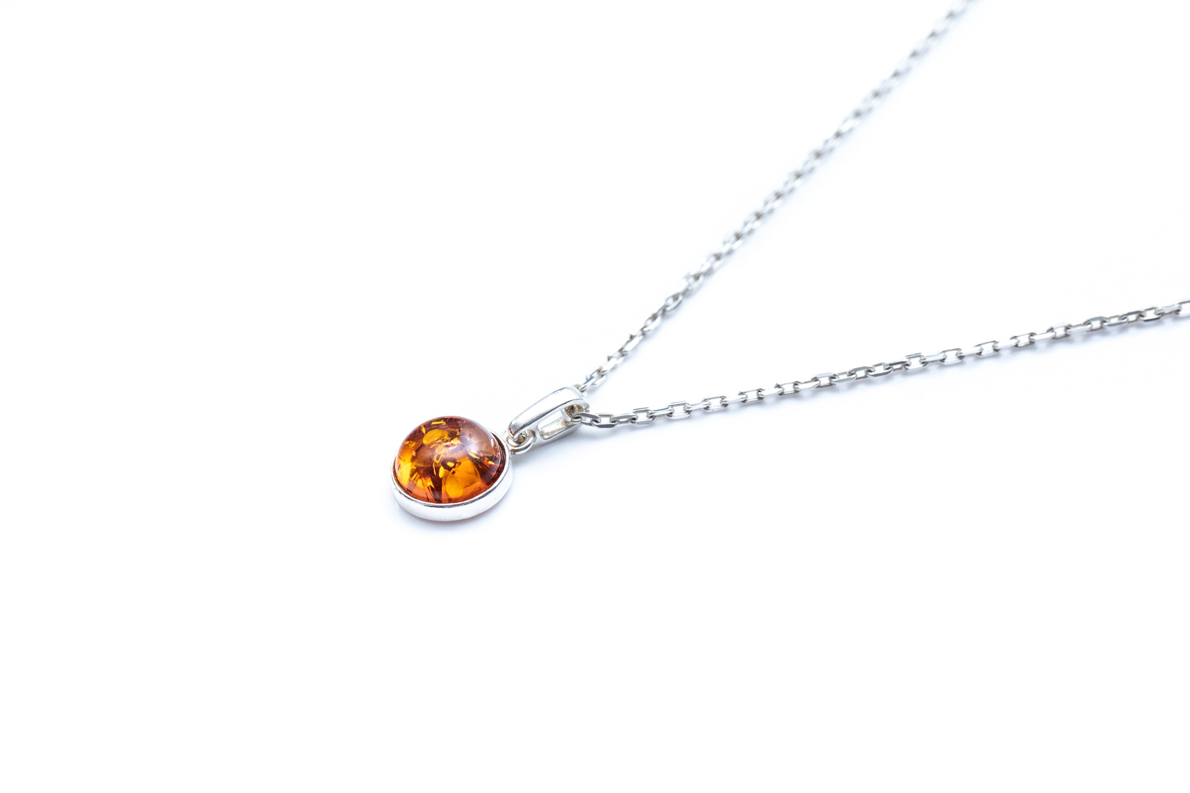 ESSENTIALS Mini Amber Pendant- Necklaces- Baltic Beauty