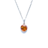 ESSENTIALS Mini Amber Pendant- Necklaces- Baltic Beauty