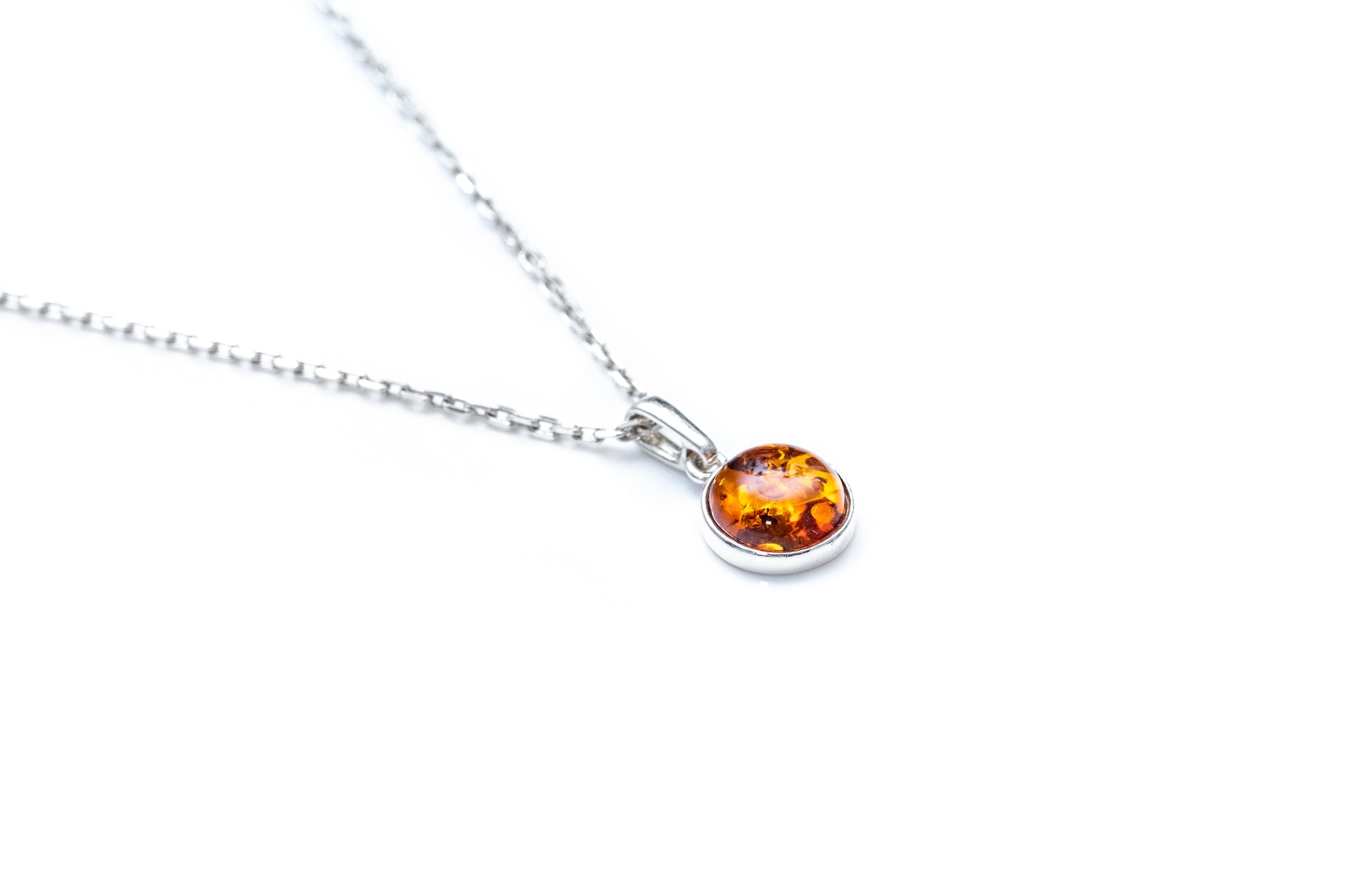 ESSENTIALS Mini Amber Pendant- Necklaces- Baltic Beauty