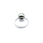 ESSENTIALS Green Amber Solitaire Ring- Rings- Baltic Beauty