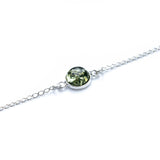 ESSENTIALS Green Amber Link Chain Bracelet- Bracelets- Baltic Beauty