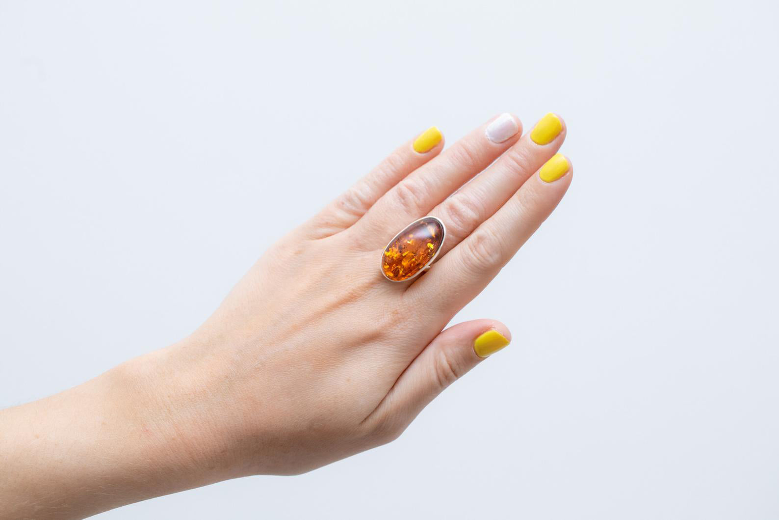 Polish on sale amber rings