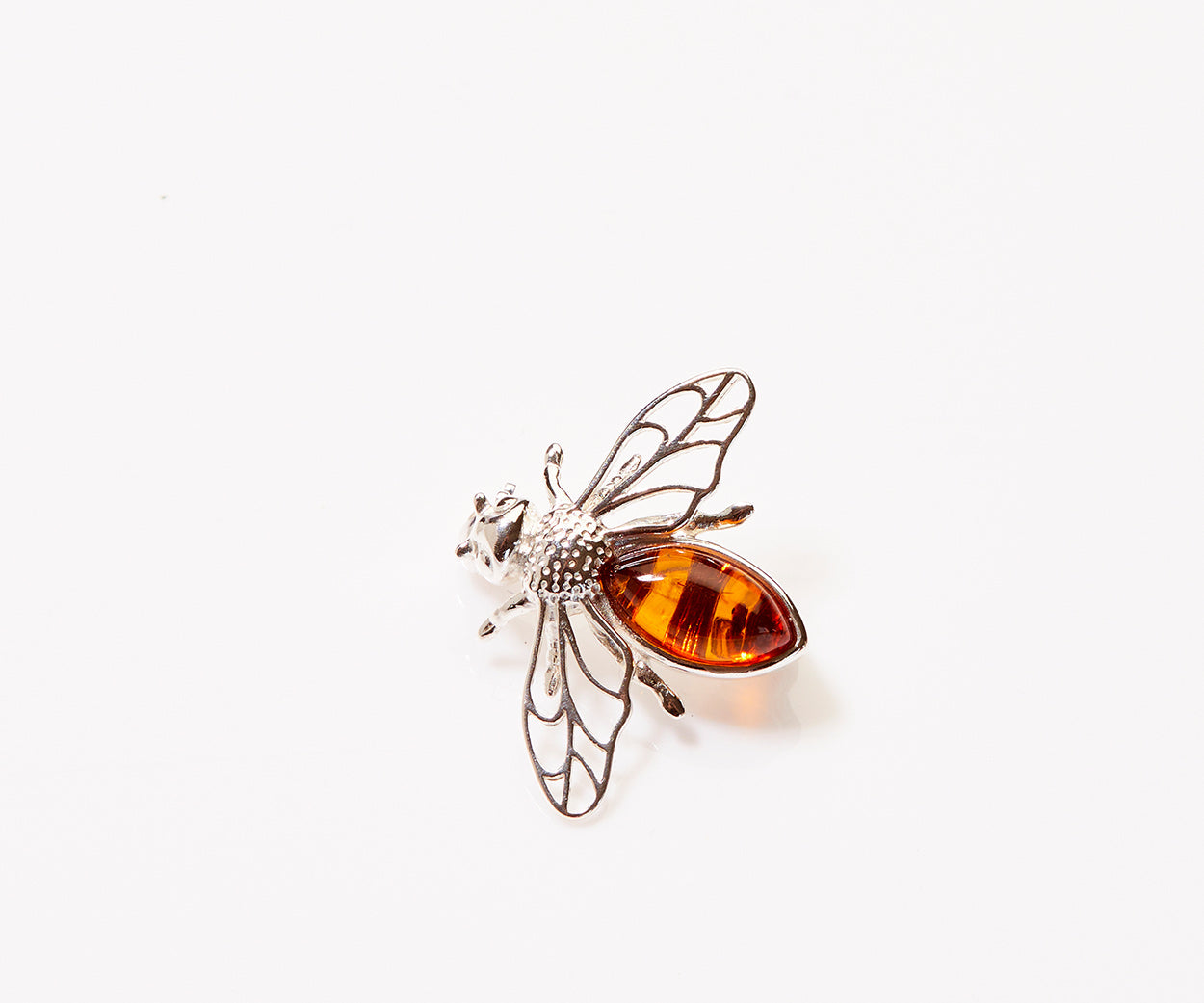 Amber Bee Brooch — Baltic amber and sterling silver jewellery by Baltic Beauty