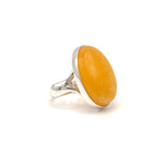 Yellow Butterscotch Amber Ring - Baltic Beauty