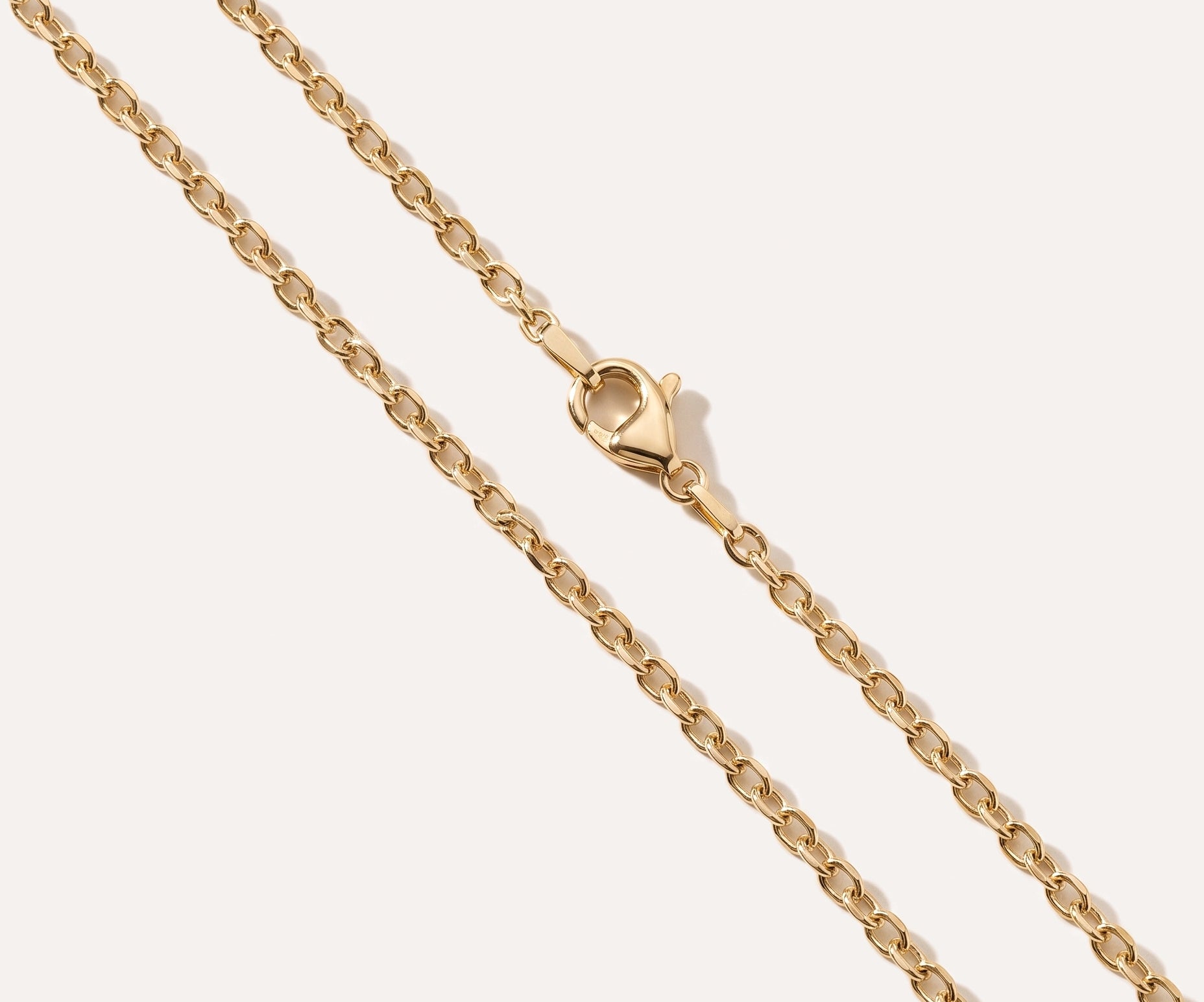 17.5" (45cm) Gold Plated Anchor Chain — Baltic amber and sterling silver jewellery by Baltic Beauty