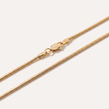 17.5" (45cm) Gold Plated Snake Chain — Baltic amber and sterling silver jewellery by Baltic Beauty
