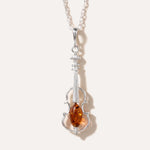 Amber Violin Pendant — Baltic amber and sterling silver jewellery by Baltic Beauty