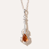 Amber Violin Pendant — Baltic amber and sterling silver jewellery by Baltic Beauty