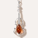 Amber Violin Pendant — Baltic amber and sterling silver jewellery by Baltic Beauty