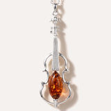 Amber Violin Pendant — Baltic amber and sterling silver jewellery by Baltic Beauty