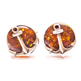 Baltic Beauty Cufflinks Amber Anchor Cufflinks