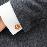 Amber Anchor Cufflinks- Cufflinks- Baltic Beauty