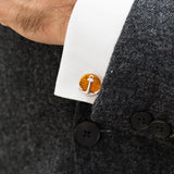 Amber Anchor Cufflinks- Cufflinks- Baltic Beauty