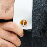 Amber Anchor Cufflinks- Cufflinks- Baltic Beauty