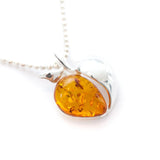 Amber Apple Pendant- Necklaces- Baltic Beauty